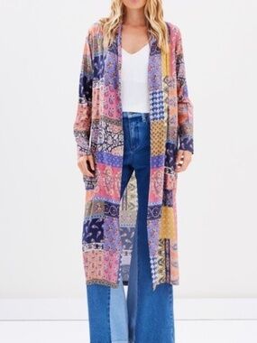 Tigerlily Patchwork Print Kimono
